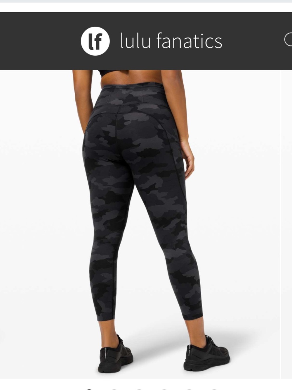 Lululemon Fast and Free Tight 25" Non-Reflective Sz 0 Heritage365 Camo Deep Coal